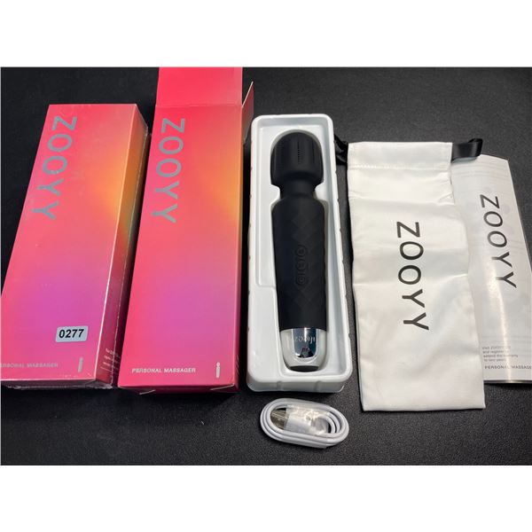 Lot of 2 Zooyy Rechargeable Personal Massagers/Adult Sex Toys for Women - Quiet & Waterpoof - NEW