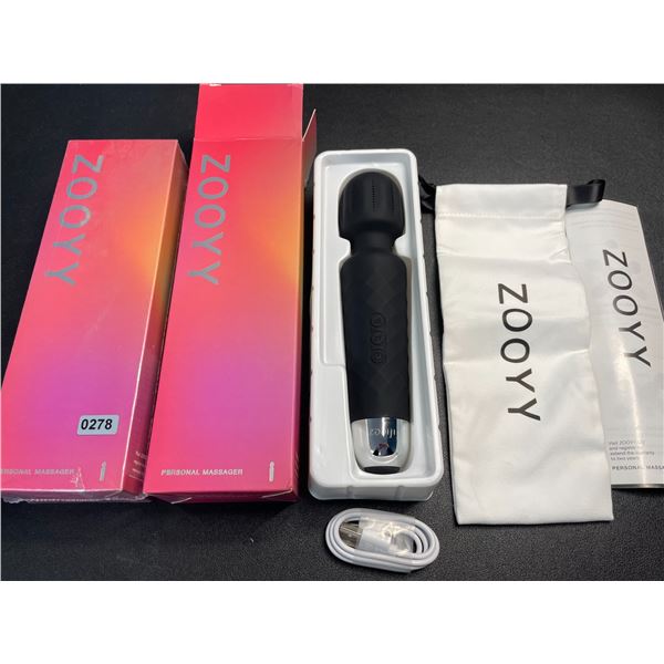 Lot of 2 Zooyy Rechargeable Personal Massagers/Adult Sex Toys for Women - Quiet & Waterpoof - NEW