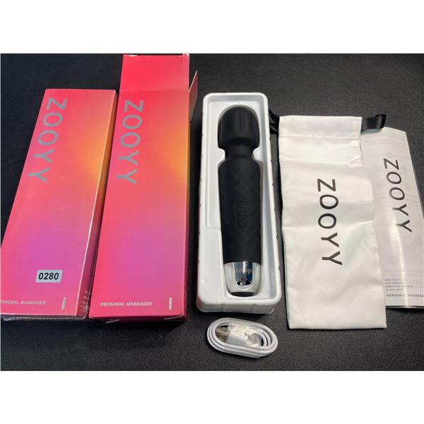 Lot of 2 Zooyy Rechargeable Personal Massagers/Adult Sex Toys for Women - Quiet & Waterpoof - NEW