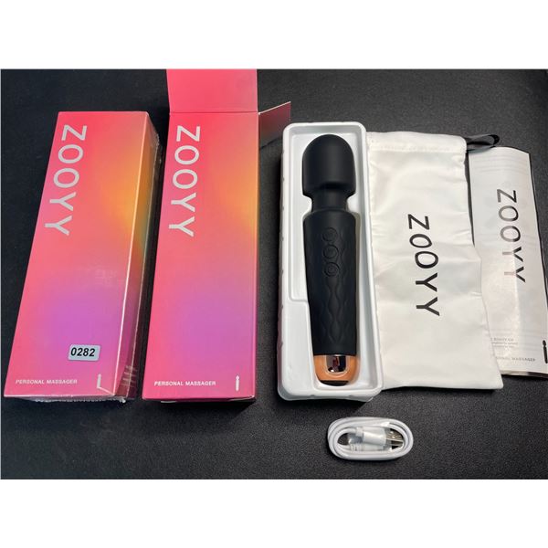 Lot of 2 Zooyy Rechargeable Personal Massagers/Adult Sex Toys for Women - Quiet & Waterpoof - NEW
