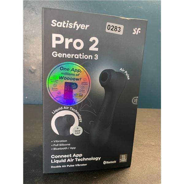 Lot of 1 Satisfyer Pro 2 Generation 3 - Double Air Pulse Vibrator/Sex Toy w/ App Control - Brand New
