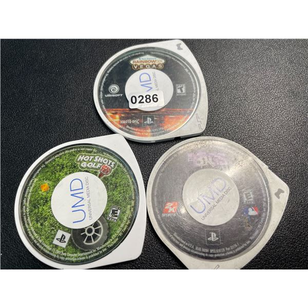 Lot of 3 PSP Video Games - Used