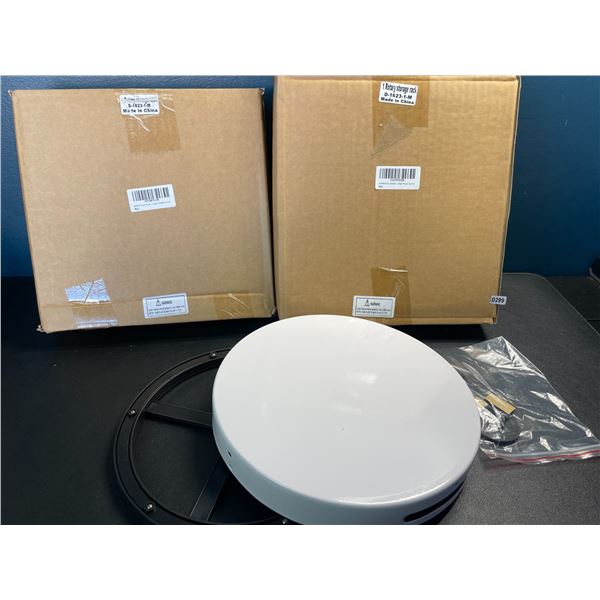 Lot of 2 Lazy Susan Rotating Turntables for Tables - Brand New