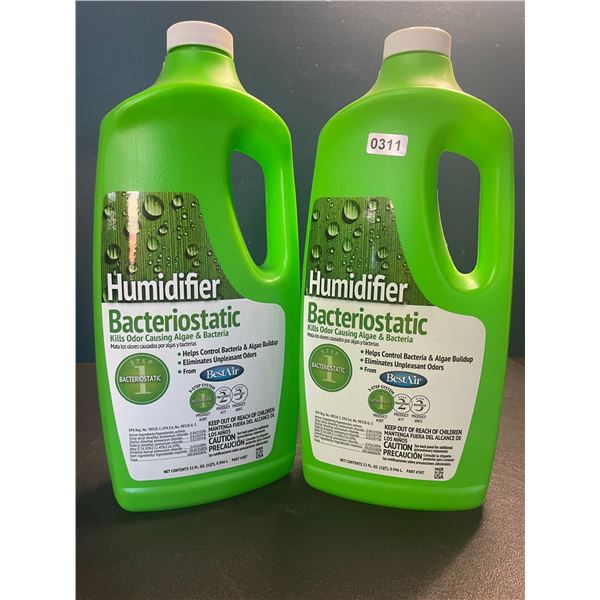 Lot of 2 Jugs of Humidifier Bacteriostatic Cleaner Solutions for Humidifiers - Brand New!