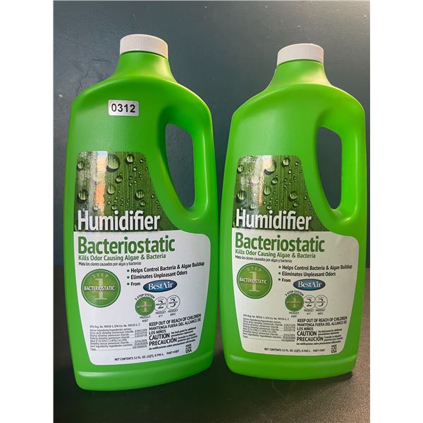 Lot of 2 Jugs of Humidifier Bacteriostatic Cleaner Solutions for Humidifiers - Brand New!