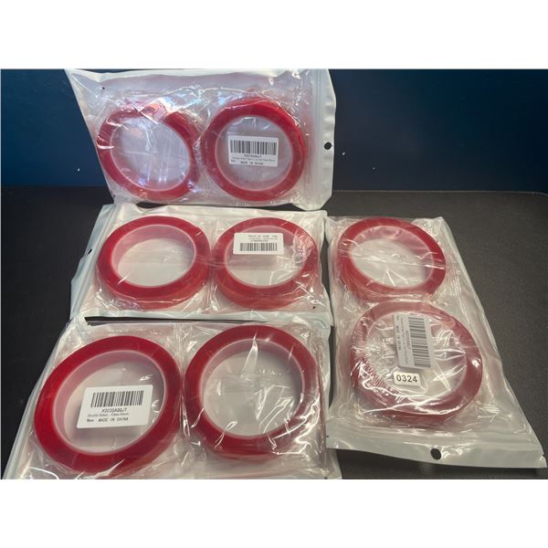 Lot of 4 Packs of Double-Sided Tape - 2 Rolls Per Pack/8 Total - Brand New