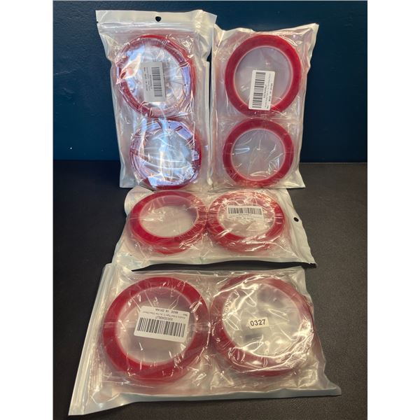 Lot of 4 Packs of Double-Sided Tape - 2 Rolls Per Pack/8 Total - Brand New