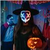Image 2 : Lot of 4 LED Light-Up Halloween/Cosplay Face Masks - Brand New