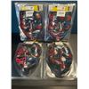 Image 2 : Lot of 4 LED Light-Up Halloween/Cosplay Face Masks - Brand New