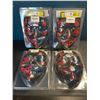 Image 2 : Lot of 4 LED Light-Up Halloween/Cosplay Face Masks - Brand New