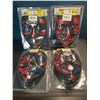 Image 3 : Lot of 4 LED Light-Up Halloween/Cosplay Face Masks - Brand New