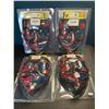 Image 3 : Lot of 4 LED Light-Up Halloween/Cosplay Face Masks - Brand New
