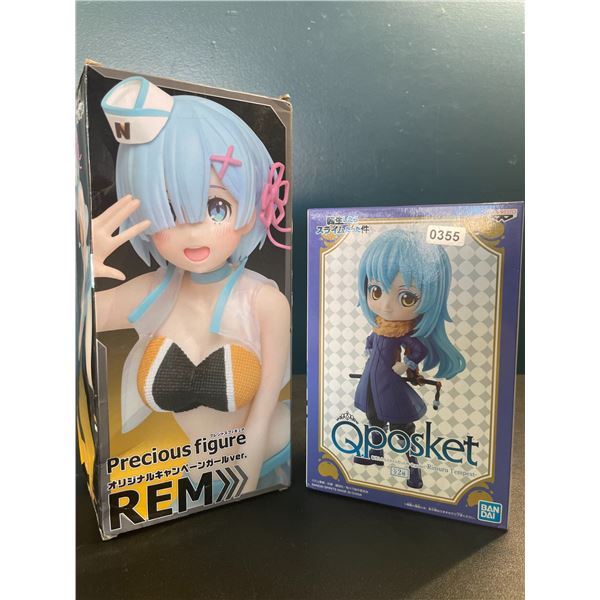 Lot of 2 Anime Style Collectible Figures - Brand New