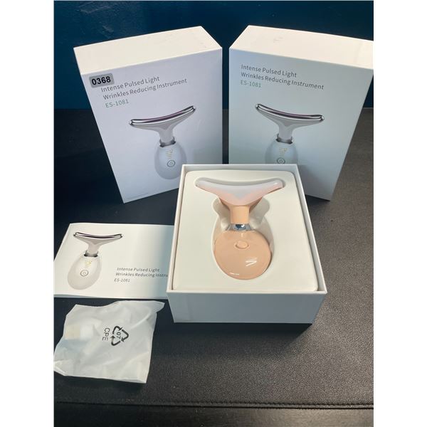Lot of 2 Intense-Pulsed Light Wrinkle Reducing Skin Care Devices - Brand New! Tightens & Tones Skin