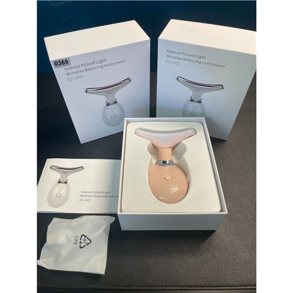 Lot of 2 Intense-Pulsed Light Wrinkle Reducing Skin Care Devices - Brand New! Tightens & Tones Skin