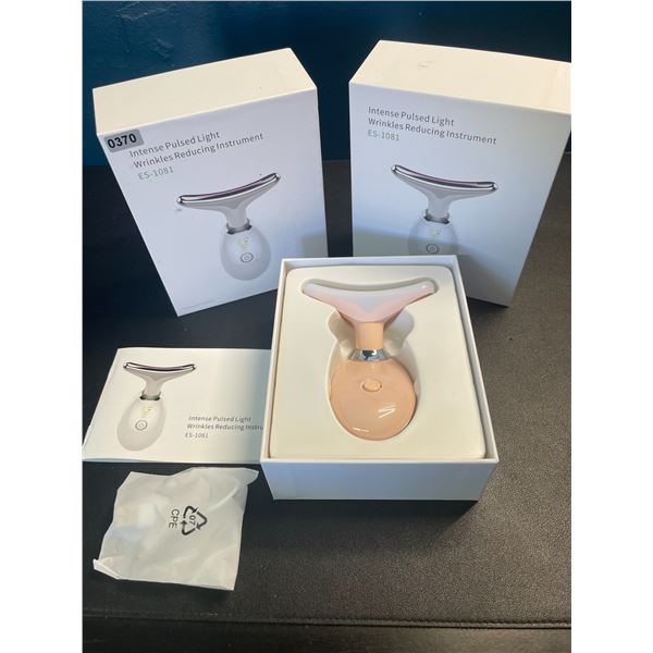 Lot of 2 Intense-Pulsed Light Wrinkle Reducing Skin Care Devices - Brand New! Tightens & Tones Skin