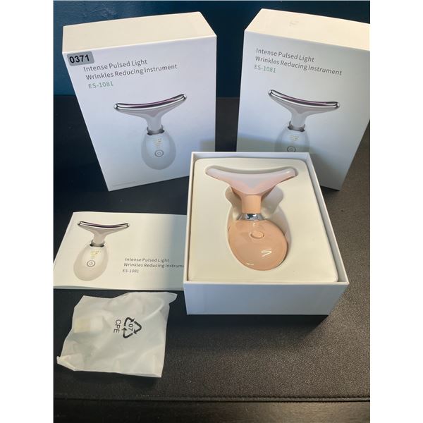 Lot of 2 Intense-Pulsed Light Wrinkle Reducing Skin Care Devices - Brand New! Tightens & Tones Skin