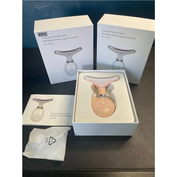 Lot of 2 Intense-Pulsed Light Wrinkle Reducing Skin Care Devices - Brand New! Tightens & Tones Skin