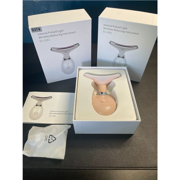 Lot of 2 Intense-Pulsed Light Wrinkle Reducing Skin Care Devices - Brand New! Tightens & Tones Skin