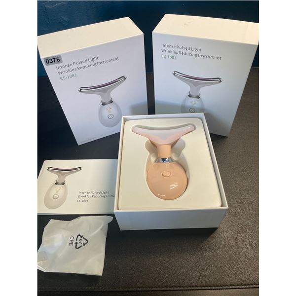 Lot of 2 Intense-Pulsed Light Wrinkle Reducing Skin Care Devices - Brand New! Tightens & Tones Skin