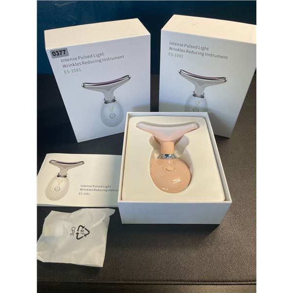 Lot of 2 Intense-Pulsed Light Wrinkle Reducing Skin Care Devices - Brand New! Tightens & Tones Skin