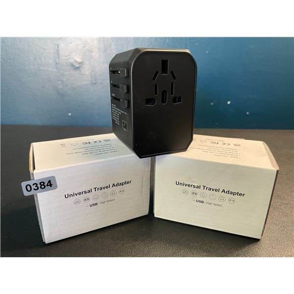 Lot of 2 Universal Travel Adapters - Brand New!