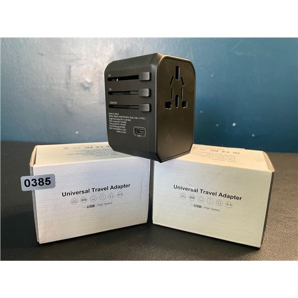 Lot of 2 Universal Travel Adapters - Brand New!