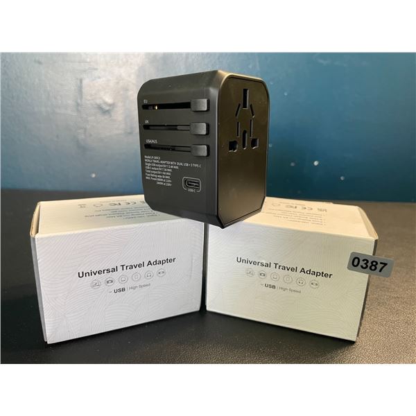 Lot of 2 Universal Travel Adapters - Brand New!
