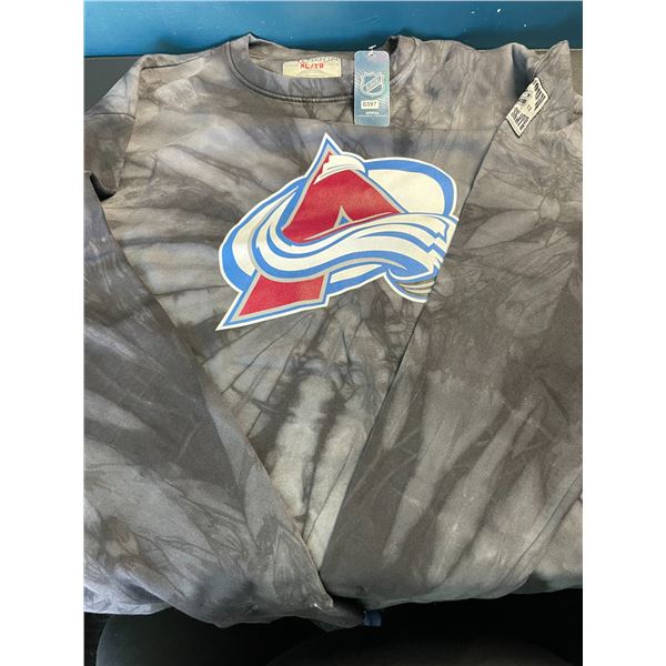 Lot of 1 Calhoun NHL Surf & Skate Unisex Tie-Dye Pullover Hoodie - Colorado Avalanche - Size XL