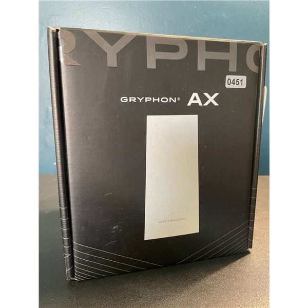 Lot of 1 Gryphon AX Advanced Security and Parental Control Tri-Band Mesh WiFi 6 System - Open Box