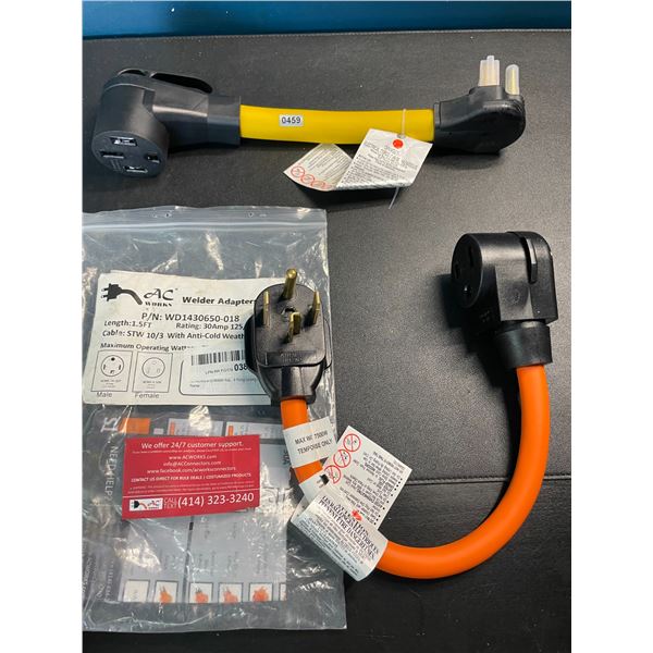 Lot of 2 Assorted Nema Extension Cords - New