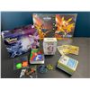 Image 1 : Lot of 1 Pokemon Card Binder + 140 Authentic Pokemon Cards (3 Shiny) + Storage Tin/Accessories