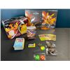 Image 1 : Lot of 1 Pokemon Card Binder + 140 Authentic Pokemon Cards (3 Shiny) + Storage Tin/Accessories