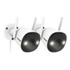 Image 1 : Lot of Defender Guard Pro 2-Pack WiFi Outdoor Security Cameras with SD Cards - NEW SEALED!