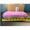 Image 2 : Lot of 1 Locking Storage Box - Brand New - 8 inch - Pink