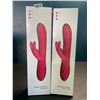 Image 1 : Lot of 2 Rabbit-Style Vibrating Silicone Sex Toys for Women - Brand New!