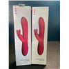 Image 1 : Lot of 2 Rabbit-Style Vibrating Silicone Sex Toys for Women - Brand New!