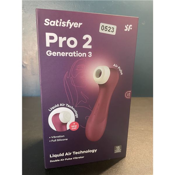 Lot of 1 Satisfyer Pro 2 Generation 3 - Double Air Pulse Vibrator/Sex Toy w/ App Control - Brand New