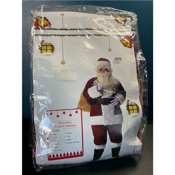 Lot of 1 Adult Santa Suit/Santa Costume - 11PCS - Brand New - Size Large