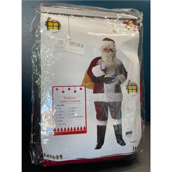 Lot of 1 Adult Santa Suit/Santa Costume - 11PCS - Brand New - Size X-Large