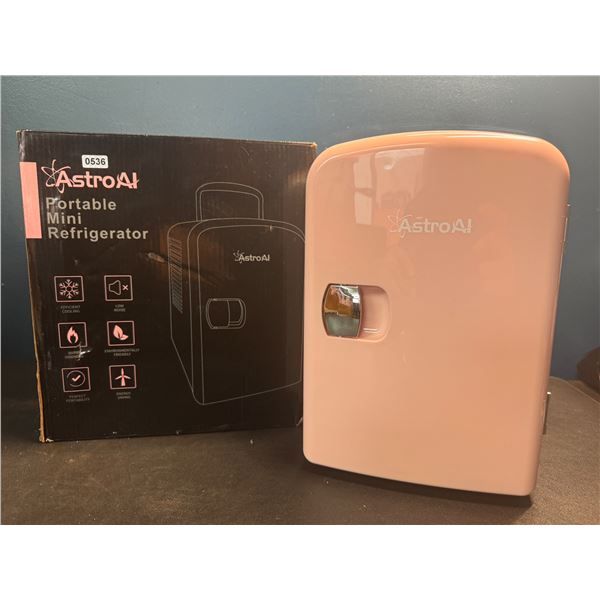 Lot of 1 Astro AI Mini Fridge - Coral/Pink - BRAND NEW!
