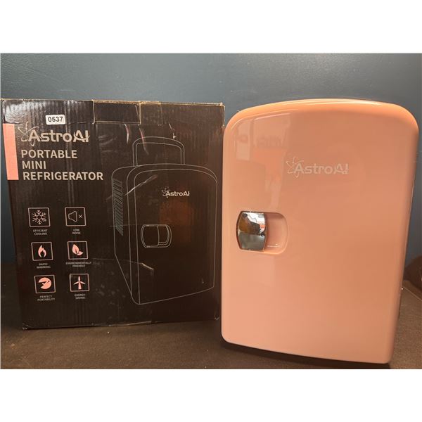 Lot of 1 Astro AI Mini Fridge - Coral/Pink - BRAND NEW!