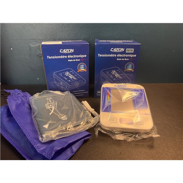 Lot of 2 Cazon Fully Automatic Blood Pressure Monitors