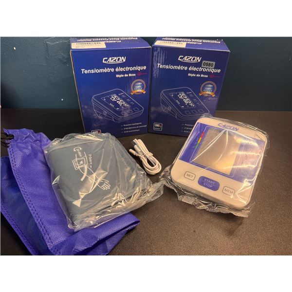 Lot of 2 Cazon Fully Automatic Blood Pressure Monitors
