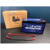 Image 1 : Lot of 1 LiFeP04 Lithium Battery - BRAND NEW
