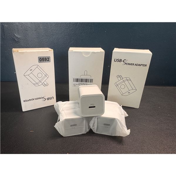 Lot of 3 Boxes of 3 USB Type C Charging Blocks