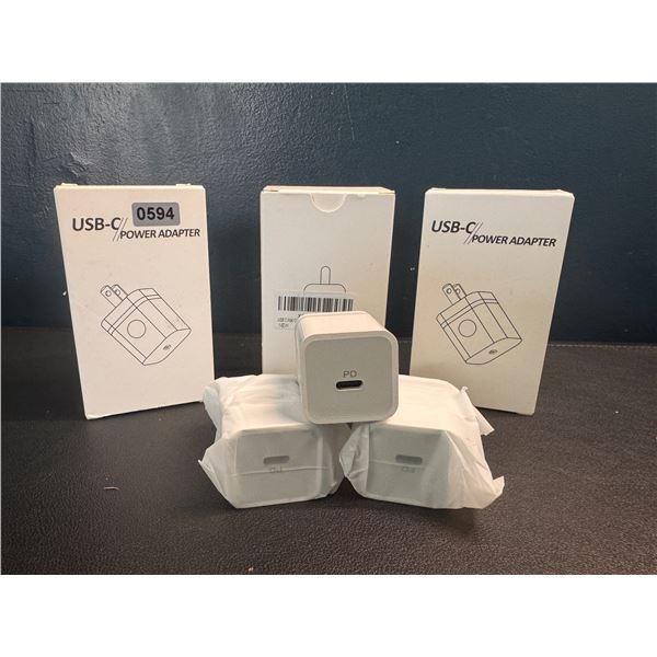 Lot of 3 Boxes of 3 USB Type C Charging Blocks