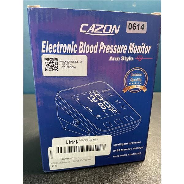 Lot of 1 Cazon Arm-Style Automatic Electronic Blood Pressure Monitor - Brand New!