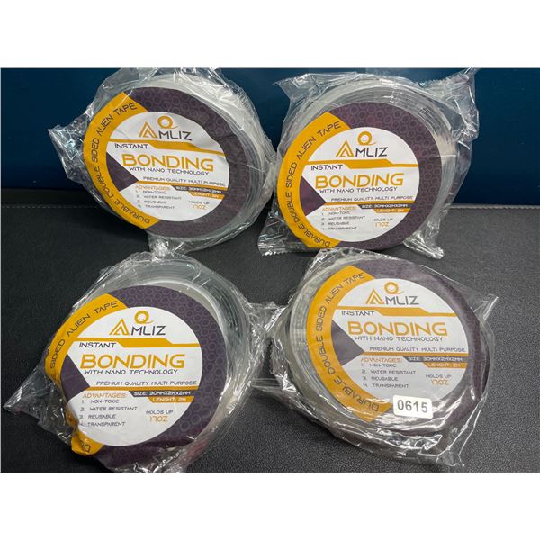 Lot of 4 Rolls of Durable Double-Sided Alien Tape - 2M Length Per Roll - Brand New!