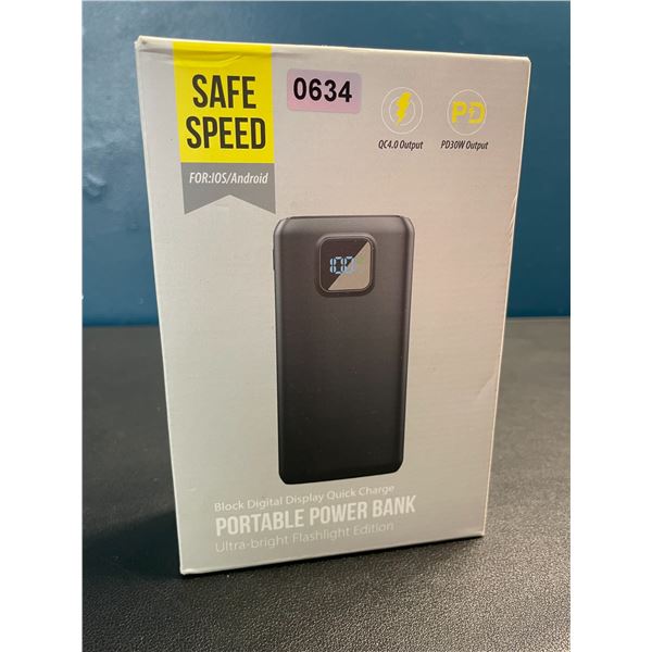 Lot of 1 High Capacity 40,000mAh Powerbank/Portable Charger w/ Flashlight - BRAND NEW!